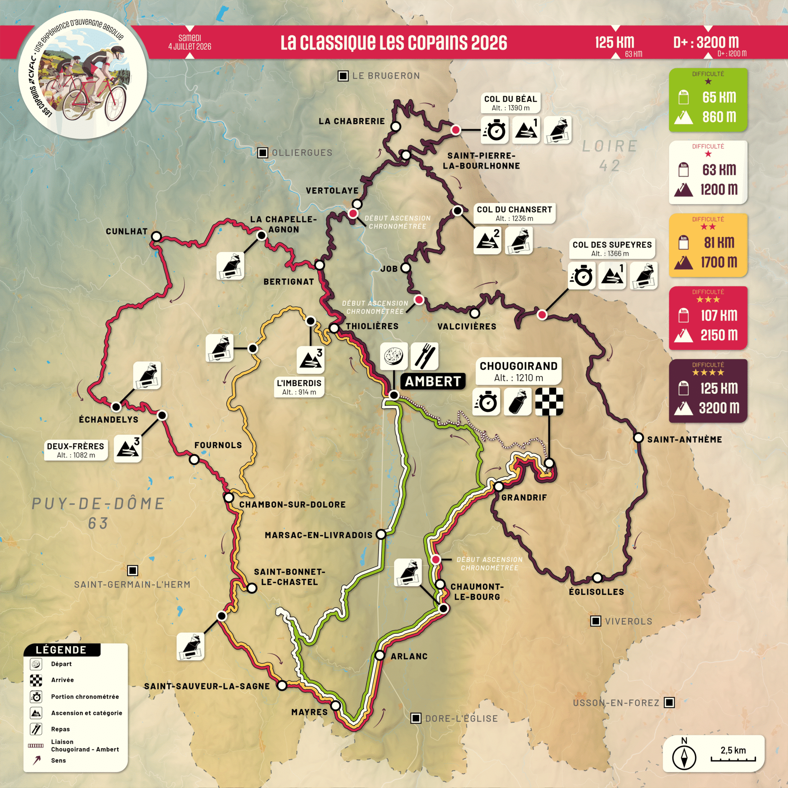 Cyclo les Copains 2026 - Les Copains Carte globale V2